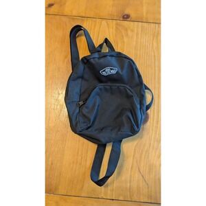 Vans Off The Wall Mini Backpack Black Canvas Small Rucksack Bag Streetwear